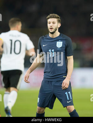 Dortmund, Deutschland. 22. März 2017.  Adam LALLANA, England 11 Freundschaftsspiel und Abschied Spiel für Lukas Podolski Deutschland - ENGLAND 1: 0 in Dortmund, 22. März 2017 Credit: Peter Schatz/Alamy Live News Stockfoto