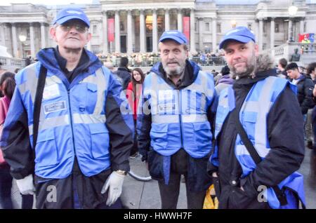 Londoner Bürgermeister Büro organisiert eine Antwort auf den Terror-Anschlag mit einem kurzen Service und Kerze Mahnwache Stockfoto