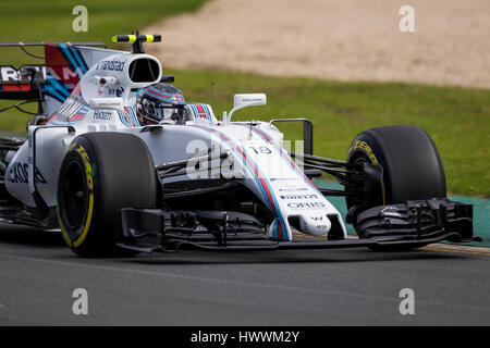 Melbourne, Australien. 24. März 2017. Lance 18 spazieren fahren für WILLIAMS MARTINI RACING während der 2017 Formel 1 Rolex Australian Grand Prix, Australien am 24. März 2017. Bildnachweis: Dave Hewison Sport/Alamy Live-Nachrichten Stockfoto