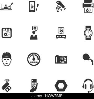 Elektronik Reparatur Vektor-Icons für User Interfacedesign Stock Vektor