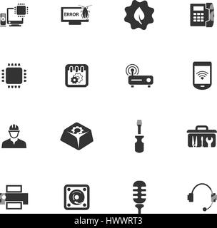 Elektronik Reparatur Vektor-Icons für User Interfacedesign Stock Vektor