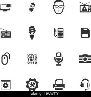 Elektronik Reparatur Vektor-Icons für User Interfacedesign Stock Vektor