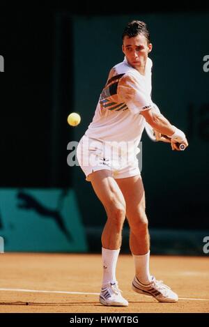 IVAN LENDL FRENCH OPEN CHAMPIONSHIPS ROLAND GARROS PARIS Frankreich, 27. Mai 1985 Stockfoto
