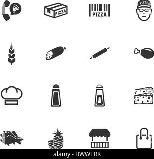 Restaurant-Vektor-Icons für User Interfacedesign Stock Vektor