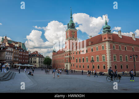 Königliche Schloss am Burgplatz in der Altstadt von Warschau Stadt in Polen Stockfoto