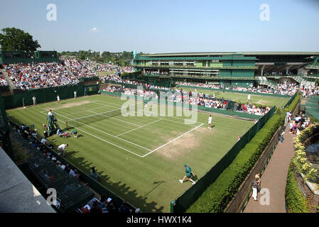 COURT 18 & Hof 1 WIMBLEDON CHAMPIONSHIPS 2003 WIMBLEDON LONDON ENGLAND 26 Juni 2003 Stockfoto