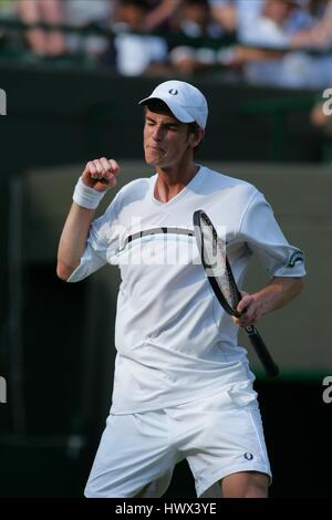 ANDREW MURRAY ENGLAND WIMBLEDON 23. Juni 2005 Stockfoto