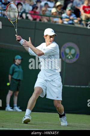 ANDREW MURRAY ENGLAND WIMBLEDON 23. Juni 2005 Stockfoto