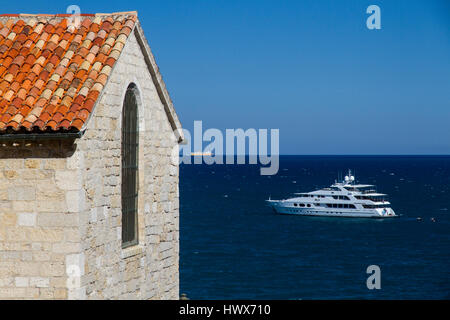 Die Aussicht vom Picasso-Museum in Antibes, Frankreich Stockfoto