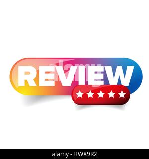 Review-Stern-Taste Stock Vektor