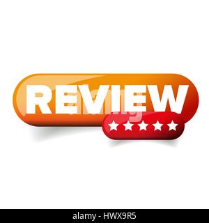 Review-Stern-Taste Stock Vektor