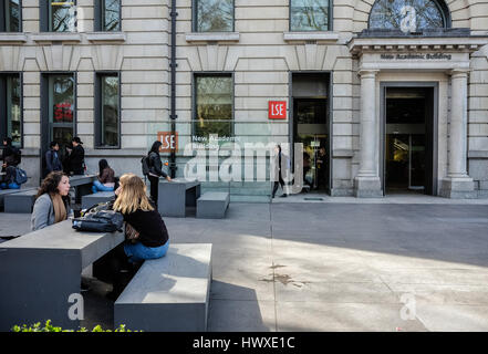 Rückseite der neue akademische Gebäude, LSE (London School of Economics), Universität von London, England. Stockfoto