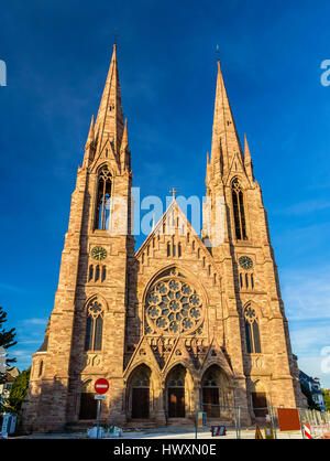 St. Pauls-Kirche in Straßburg - Elsass, Frankreich Stockfoto