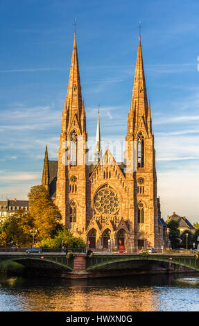 St. Pauls-Kirche in Straßburg - Elsass, Frankreich Stockfoto