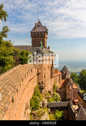 Chateau du Haut-Koenigsbourg - Elsass, Frankreich Stockfoto