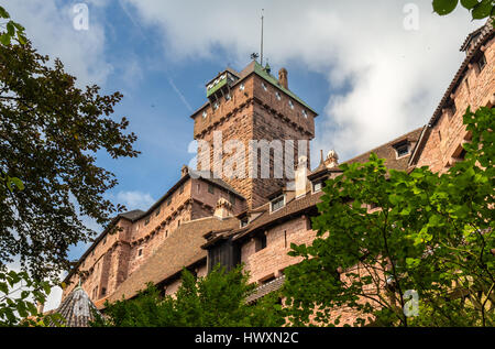 Chateau du Haut-Koenigsbourg - Elsass, Frankreich Stockfoto