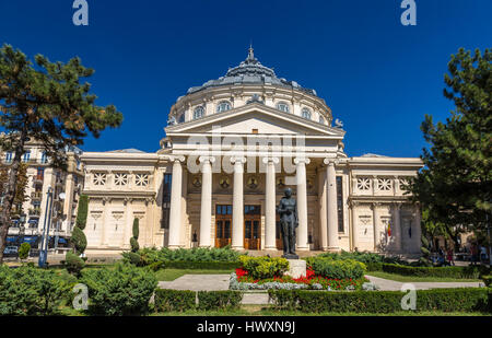 Rumänischen Athenaeum in Bukarest, Rumänien Stockfoto