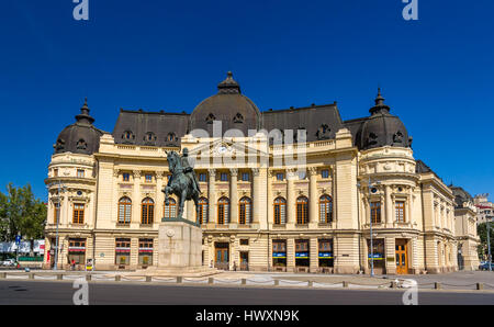 Statue von Carol I in Bukarest, Rumänien Stockfoto