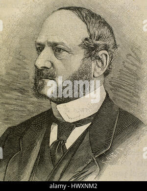 Friedrich Carl von Savigny (1779-1861). Deutscher Jurist und Historiker. Porträt. Gravur. Stockfoto