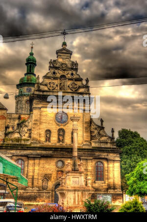 St.-Andreas Kirche in Lemberg, Ukraine Stockfoto