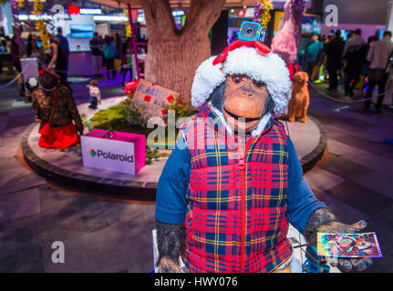 LAS VEGAS - JAN 08: The Polaroid-Stand auf der CES in Las Vegas statt, am 8. Januar 2017, CES ist die weltweit führenden Unterhaltungselektronik Messe. Stockfoto