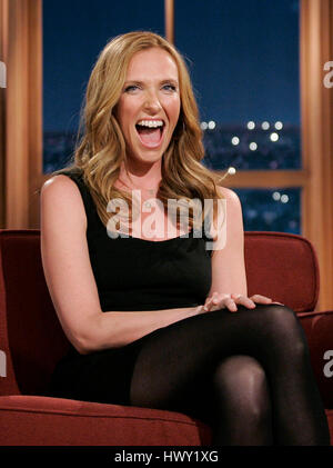 Schauspielerin Toni Collette während ein Segment der 'The Late Late Show with Craig Ferguson"bei CBS Television City in Los Angeles, Kalifornien, am 29. Juli 2009. Foto von Francis Specker Stockfoto