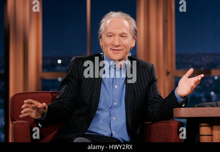 Bill Maher während ein Segment der 'The Late Late Show with Craig Ferguson"bei CBS Television City in Los Angeles, Kalifornien am 17. Februar 2009. Foto von Francis Specker Stockfoto