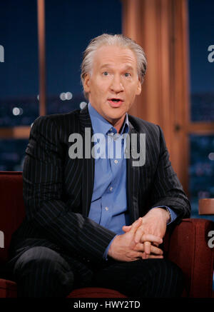 Bill Maher während ein Segment der 'The Late Late Show with Craig Ferguson"bei CBS Television City in Los Angeles, Kalifornien am 17. Februar 2009. Foto von Francis Specker Stockfoto