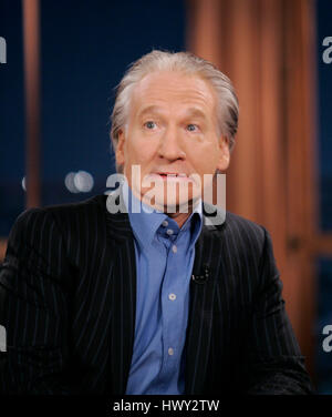 Bill Maher während ein Segment der 'The Late Late Show with Craig Ferguson"bei CBS Television City in Los Angeles, Kalifornien am 17. Februar 2009. Foto von Francis Specker Stockfoto