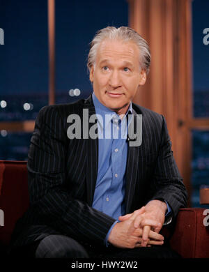 Bill Maher während ein Segment der 'The Late Late Show with Craig Ferguson"bei CBS Television City in Los Angeles, Kalifornien am 17. Februar 2009. Foto von Francis Specker Stockfoto