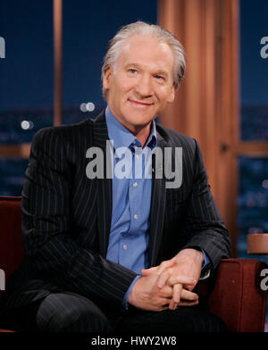 Bill Maher während ein Segment der 'The Late Late Show with Craig Ferguson"bei CBS Television City in Los Angeles, Kalifornien am 17. Februar 2009. Foto von Francis Specker Stockfoto