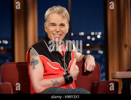 Schauspieler und Musiker Billy Bob Thornton während einer Aufzeichnung eines Urlaub-Segments der "The Late Late Show with Craig Ferguson" bei CBS Television City in Los Angeles auf Dienstag, 4. November 2008. Foto von Francis Specker Stockfoto