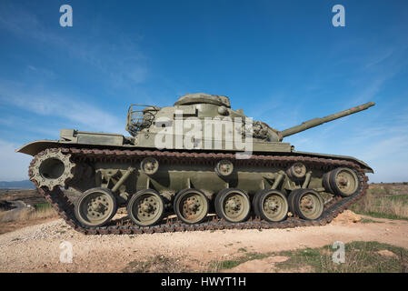 Burgos, Spanien - 18. März 2017: Spanische Armee zwingt M60 Patton Tank auf dem Display am 18. März 2017 in Burgos, Spanien. Stockfoto