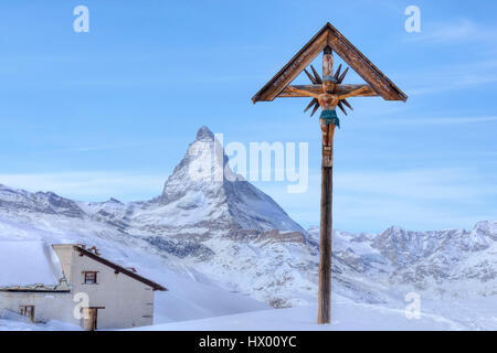 Riffelberg, Matterhorn, Zermatt, Gornergrat, Wallis, Schweiz, Europa Stockfoto