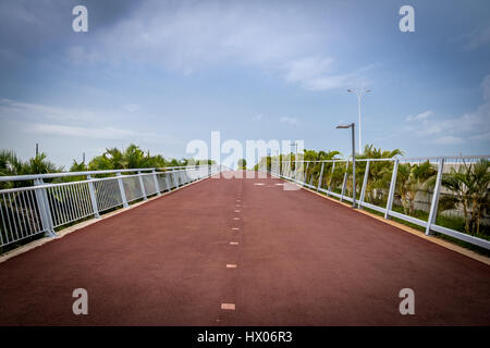 Radweg und ein jogging-Pfad im Cinta Costera - Panama-Stadt, Panama Stockfoto