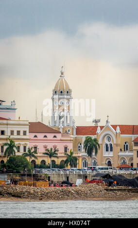 Kirche San Francisco de Asis in Casco Viejo - Panama-Stadt, Panama Stockfoto