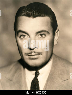George Brent, Kopf und Schultern Werbung Porträt, 1940 Stockfoto