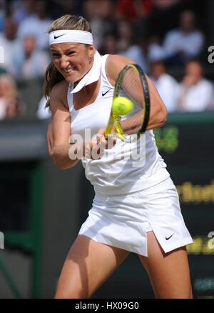 VICTORIA AZARENKA BELARUS WIMBLEDON LONDON ENGLAND 26. Juni 2009 Stockfoto