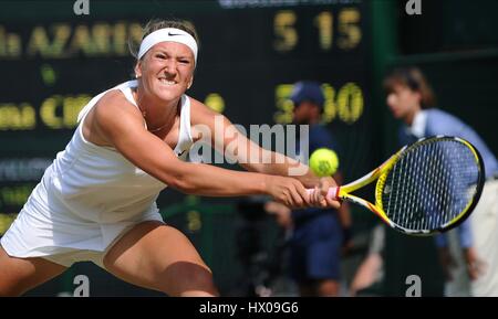 VICTORIA AZARENKA BELARUS WIMBLEDON LONDON ENGLAND 26. Juni 2009 Stockfoto