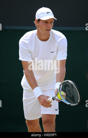 TOMAS BERDYCH Tschechien WIMBLEDON LONDON ENGLAND 25. Juni 2009 Stockfoto