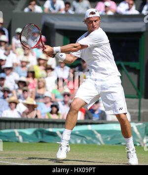 LLEYTON HEWITT Australien WIMBLEDON LONDON ENGLAND 25. Juni 2009 Stockfoto