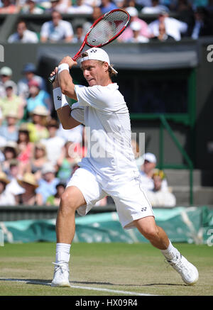 LLEYTON HEWITT Australien WIMBLEDON LONDON ENGLAND 25. Juni 2009 Stockfoto