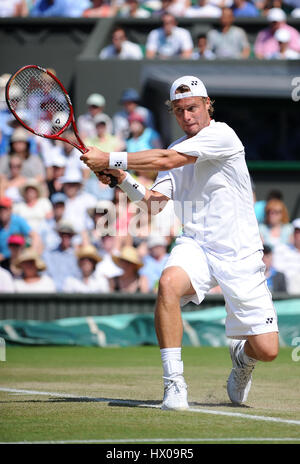 LLEYTON HEWITT Australien WIMBLEDON LONDON ENGLAND 25. Juni 2009 Stockfoto