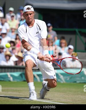 LLEYTON HEWITT Australien WIMBLEDON LONDON ENGLAND 25. Juni 2009 Stockfoto