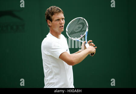 TOMAS BERDYCH Tschechien WIMBLEDON LONDON ENGLAND 27. Juni 2008 Stockfoto