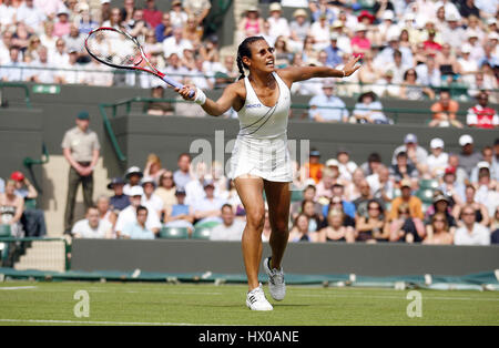 STEPHANIE FORETZ Frankreich WIMBLEDON WIMBLEDON LONDON 24. Juni 2008 Stockfoto