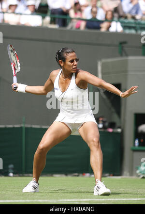 STEPHANIE FORETZ Frankreich WIMBLEDON WIMBLEDON LONDON 24. Juni 2008 Stockfoto