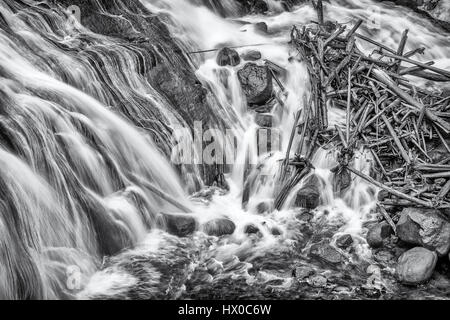 Firehole Canyon im Yellowstone-Nationalpark, Wyoming Stockfoto
