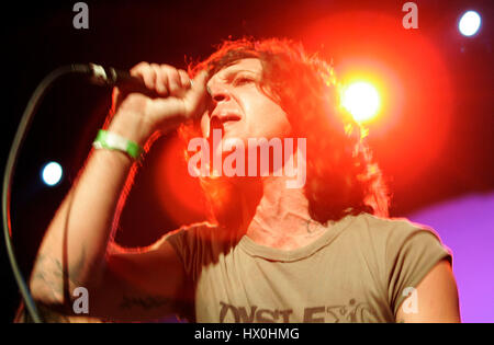 Mickey Avalon führt auf der Bühne in Hollywood, Kalifornien während der dritten jährlichen Tohuwabohu Silverlake Conservatory of Music Samstag, 5. Mai 2007 profitieren. Bildnachweis: Francis Specker Stockfoto