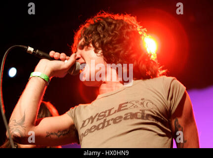 Mickey Avalon führt auf der Bühne in Hollywood, Kalifornien während der dritten jährlichen Tohuwabohu Silverlake Conservatory of Music Samstag, 5. Mai 2007 profitieren. Bildnachweis: Francis Specker Stockfoto